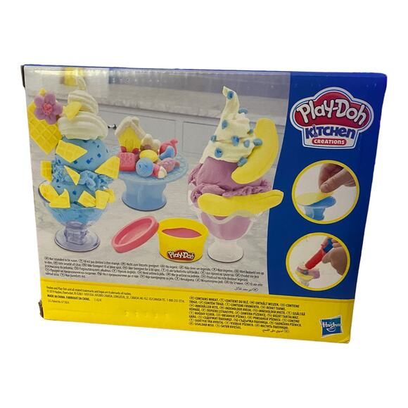 Play-Doh Kitchen Creations Scoops 'n Sundaes Set Play-set New Gift - Picture 4 of 4